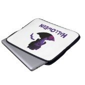 Halloween-Design mexikanischer Mädchen und Flederm Laptopschutzhülle (Vorne Knopf)