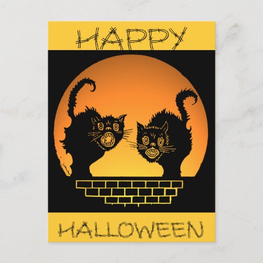 Halloween-Design Postkarte (Vorderseite)