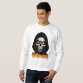 Halloween design: Scary skull with glowing eyes Sweatshirt (Vorne ganz)