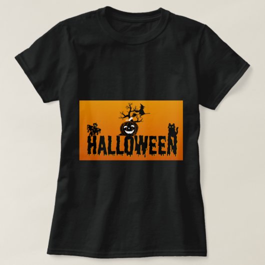 Halloween Design Women's Wear T - Shirt (Black) (Design vorne)
