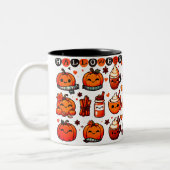 Halloween Design Zweifarbige Tasse (Links)