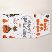 Halloween Designelemente. Halloween-Cliparts mit Badehandtuch (Badehandtuch)