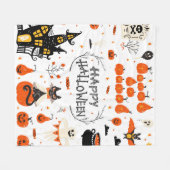 Halloween Designelemente. Halloween-Cliparts mit Fleecedecke (Vorderseite (Horizontal))