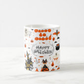 Halloween Designelemente. Halloween-Cliparts mit Kaffeetasse (Mittel)