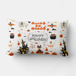 Halloween Designelemente. Halloween-Cliparts mit Lendenkissen