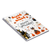 Halloween Designelemente. Halloween-Cliparts mit Notizblock (Rechte Seite)