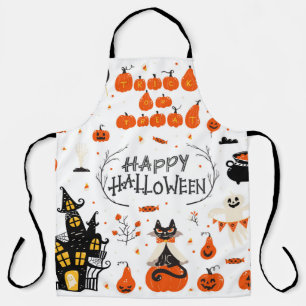 Halloween Designelemente. Halloween-Cliparts mit Schürze