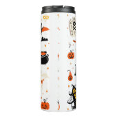 Halloween Designelemente. Halloween-Cliparts mit Thermosbecher (Rückseite)