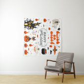Halloween Designelemente. Halloween-Cliparts mit Wandteppich (Beispiel (Horizontal))