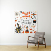 Halloween Designelemente. Halloween-Cliparts mit Wandteppich (Beispiel)
