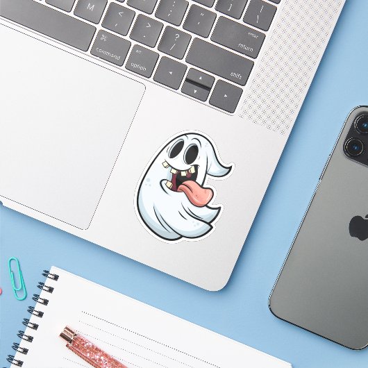 Halloween-Designs Aufkleber (Laptop mit iPhone)