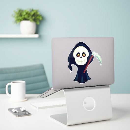 Halloween-Designs Aufkleber (Laptop auf Schreibtisch)