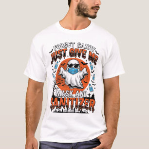 Halloween Desinfektionsmittel Lustige Geistermaske T-Shirt