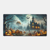 Halloween Desk Mat - Niedliche Geister, Pumpkins Schreibtischunterlage (Vorderseite)