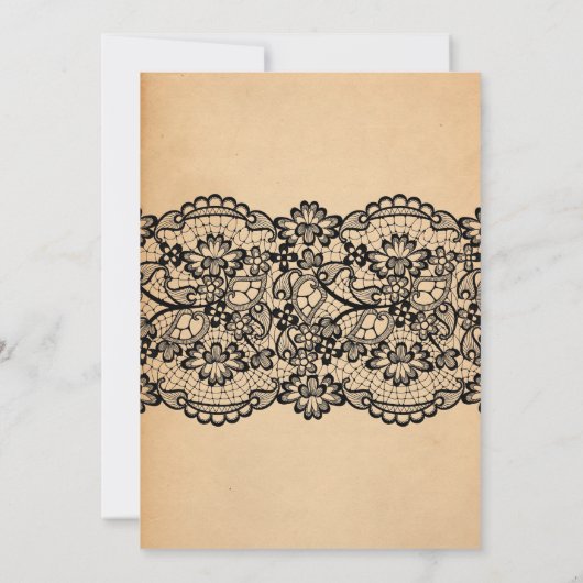 Halloween Dessous Dusche Schwarz Rot Hexe Party Einladung (Rückseite)