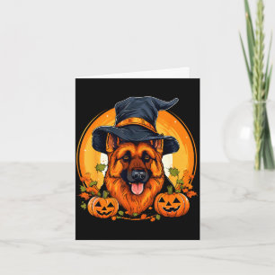 Halloween Deutscher Schäferhund Karte