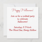 Halloween Devil Einladung (Rückseite)