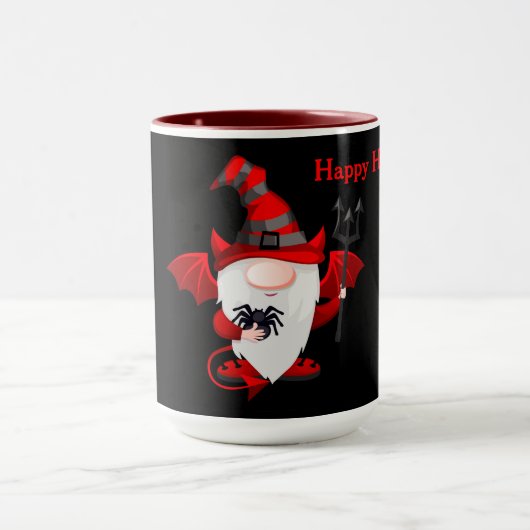 Halloween Devil Gnome Tasse (Zentrum)