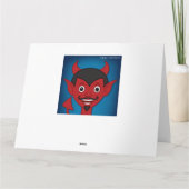 Halloween Devil Karte (Rückseite)