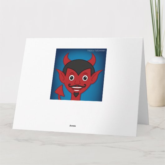 Halloween Devil Karte (Rückseite)