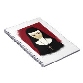 Halloween Devil Nun Geschenk für Dunkle Schwester  Notizblock (Rechte Seite)