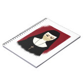 Halloween Devil Nun Geschenk für Dunkle Schwester  Notizblock (Linke Seite)