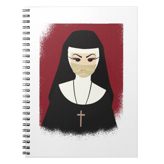Halloween Devil Nun Geschenk für Dunkle Schwester  Notizblock (Vorderseite)