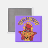 Halloween Devil Skul Magnet (Vorderseite/Rückseite)