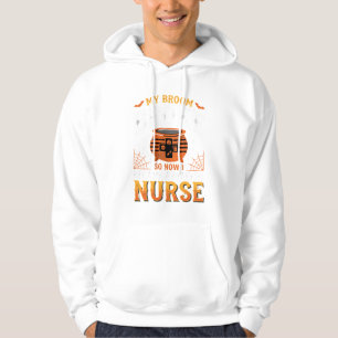 Halloween-Dialyse-Krankenschwester Besen Brach Des Hoodie