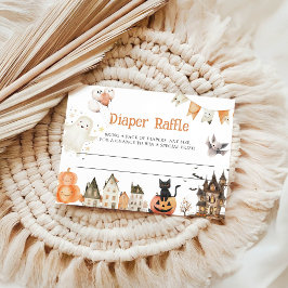 Halloween Diaper Raffingkarten Mitteilungskarte