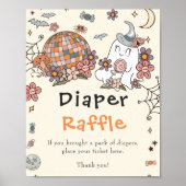 Halloween Diaper Raffle Baby Duschgel Spielzeichen Poster (Vorne)