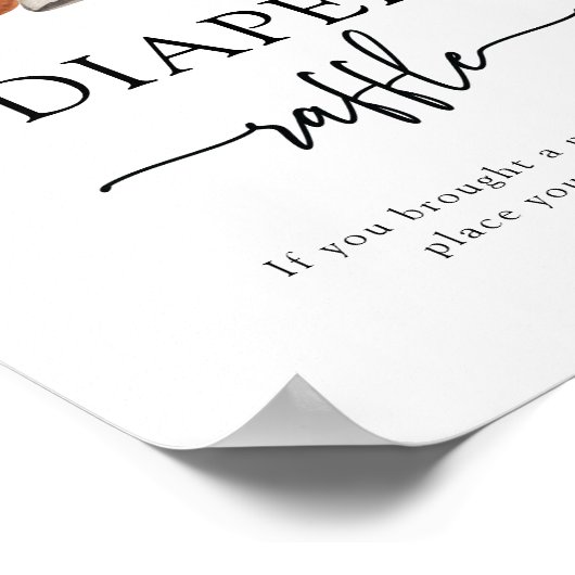 Halloween Diaper Raffle Poster (Ecke)