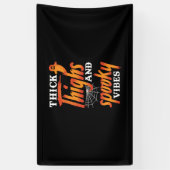 Halloween dicker Oberschenkel und Spooky Vibes Banner (Vertikal)