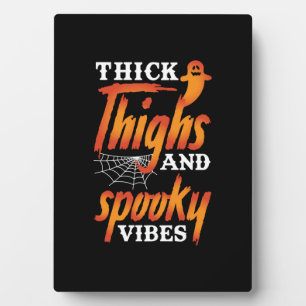 Halloween dicker Oberschenkel und Spooky Vibes Fotoplatte
