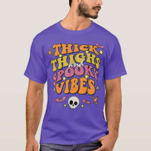Halloween dicker Oberschenkel und Spooky Vibes Gro T-Shirt