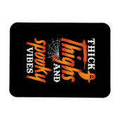 Halloween dicker Oberschenkel und Spooky Vibes Magnet (Horizontal)