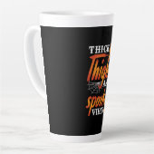 Halloween dicker Oberschenkel und Spooky Vibes Milchtasse (Linke Ecke)