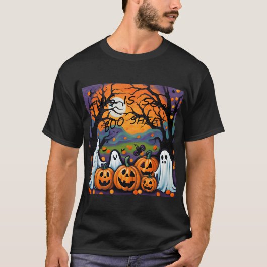 Halloween Dies ist ein Boo-Sheet-T - Shirt (Vorderseite)