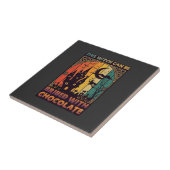 Halloween Diese Hexe kann mit Schokolade bestochen Fliese (Seite)