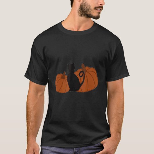 Halloween diese Hexe mit schokoladenbrauner Katzen T-Shirt (Vorderseite)