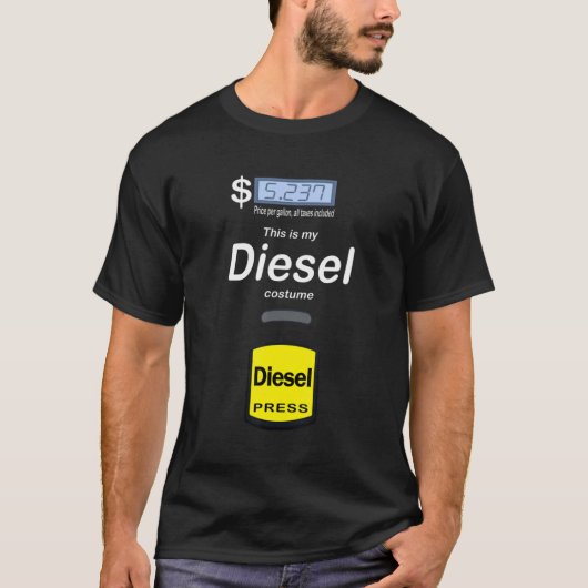 Halloween Diesel Kostümgaspumpe Diesel T-Shirt (Vorderseite)