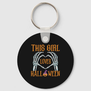 Halloween Dieses Mädchen Lieben Halloween Geburtst Schlüsselanhänger