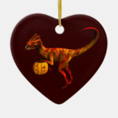 Halloween Dilophosaurus Keramikornament (Vorne)
