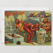 Halloween Dinner Karte (Vorderseite)