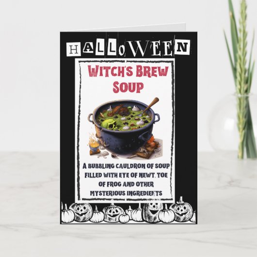 Halloween Dinner mit einer Touch Macabre Whimsy Ankündigung (Vorderseite)