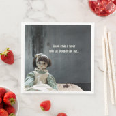 Halloween Dinner Napkins, Creepy Miss Muffet Serviette (Beispiel)
