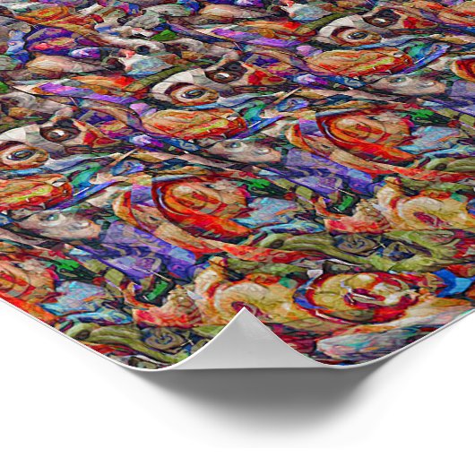 Halloween Dinner - Versteckter 3D-Druck Poster (Ecke)