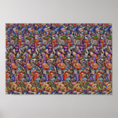 Halloween Dinner - Versteckter 3D-Druck Poster (Vorne)