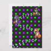 Halloween Dinosaur Dino-Mash-Party Einladung (Rückseite)