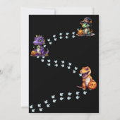Halloween Dinosaur Dino-Mash-Party Einladung (Rückseite)